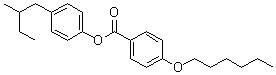 4-(己氧基)苯甲酸 4-(2-甲基丁基)苯基酯分子结构 (CAS 84620-33-7)
