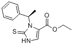 Ethyl (R)-2,3-dihydro-3-(1-phenylethyl)-2-thioxo-1H-imidazole-4-carboxylate molecular structure (CAS 84711-26-2)