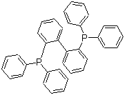 structure of CAS# 84783-64-2, 2,2'-Bis(diphenylphosphino)-1,1'-biphenyl;2,2'-Bis(diphenylphosphino)biphenyl; BIPHEP; 1,1'-[[1,1'-Biphenyl]-2,2'-diyl]bis[1,1-diphenylphosphine]