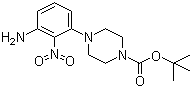 tert-Butyl 4-(3-amino-2-nitrophenyl)-1-piperazinecarboxylate molecular structure (CAS 84807-37-4)