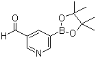 5-Formylpyridine-3-boronic acid pinacol ester molecular structure (CAS 848093-29-8)