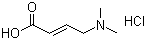 trans-4-Dimethylaminocrotonic acid hydrochloride molecular structure (CAS 848133-35-7)