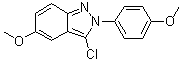 3-Chloro-5-methoxy-2-(4-methoxyphenyl)-2H-indazole molecular structure (CAS 848142-56-3)
