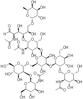 A2G0F Glycan molecular structure (CAS 84825-26-3)
