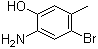 structure of CAS# 848358-81-6, 2-Amino-4-bromo-5-methylphenol