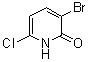 structure of CAS# 848423-85-8, 3-Bromo-6-chloro-2(1H)-pyridinone