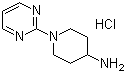 结构式 CAS# 848500-38-9, 1-(2-嘧啶基)哌啶-4-胺盐酸盐