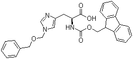N-Fmoc-N'-benzyloxymethyl-L-histidine molecular structure (CAS 84891-19-0)