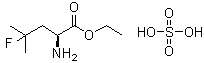 4-Fluoro-L-leucine ethyl ester sulfate molecular structure (CAS 848949-85-9)