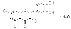 Quercetin hydrate molecular structure (CAS 849061-97-8)