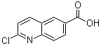 结构式 CAS# 849996-80-1, 2-氯-6-喹啉羧酸