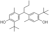 structure of CAS# 85-60-9, Antioxidant BBMC;4,4'-Butylidenebis(6-tert-butyl-3-methylphenol)