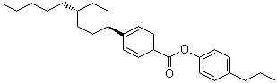 4-Propylphenyl 4-(trans-4-pentylcyclohexyl)benzoate molecular structure (CAS 85005-66-9)