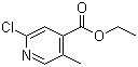2-Chloro-5-methyl-4-pyridinecarboxylic acid ethyl ester molecular structure (CAS 850080-86-3)