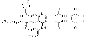 structure of CAS# 850140-73-7, Afatinib dimaleate;BIBW 2992MA2