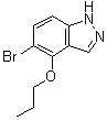 structure of CAS# 850363-69-8, 5-Bromo-4-propoxy-1H-indazole