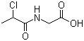 structure of CAS# 85038-45-5, 2-Chloropropionylglycine