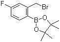 结构式 CAS# 850567-57-6, 2-溴甲基-4-氟苯硼酸频哪醇酯