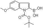 structure of CAS# 850568-65-9, 1-Boc-6-methoxyindole-2-boronic acid