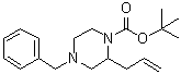 4-(Phenylmethyl)-2-(2-propen-1-yl)-1-piperazinecarboxylic acid 1,1-dimethylethyl ester molecular structure (CAS 851331-38-9)