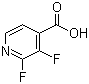 structure of CAS# 851386-31-7, 2,3-Difluoropyridine-4-carboxylic acid;2,3-Difluoroisonicotinic acid