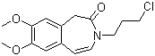 structure of CAS# 85175-59-3, 3-(3-Chloropropyl)-1,3-dihydro-7,8-dimethoxy-2H-3-benzazepin-2-one