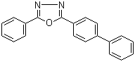 structure of CAS# 852-38-0, 2-(4-Biphenylyl)-5-phenyl-1,3,4-oxadiazole