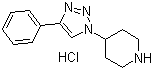 4-(4-Phenyl-1H-1,2,3-triazol-1-yl)piperidine hydrochloride molecular structure (CAS 852030-98-9)
