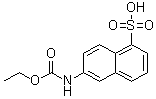 6-[(乙氧羰基)氨基]-1-萘磺酸分子结构 (CAS 85237-52-1)