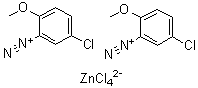 二(5-氯-2-甲氧基偶氮苯)四氯锌酸盐分子结构 (CAS 85252-22-8)