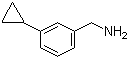 (3-Cyclopropylbenzyl)amine molecular structure (CAS 852877-59-9)