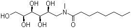 结构式 CAS# 85316-98-9, N-辛酰基-N-甲基葡萄糖胺
