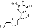 结构式 CAS# 85326-06-3, 2',3'-二脱氧鸟苷
