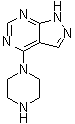 4-(1-Piperazinyl)-1H-pyrazolo[3,4-d]pyrimidine molecular structure (CAS 853687-31-7)