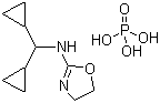 结构式 CAS# 85409-38-7, 磷酸利美尼定; 2-((二环丙基甲基)氨基)-2-唑啉磷酸盐