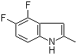 4,5-Difluoro-2-methylindole molecular structure (CAS 85462-60-8)