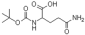 N2-[(1,1-Dimethylethoxy)carbonyl]-DL-glutamine molecular structure (CAS 85535-45-1)