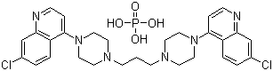 Piperaquine phosphate molecular structure (CAS 85547-56-4)
