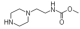 [2-(1-Piperazinyl)ethyl]-carbamic acid methyl ester molecular structure (CAS 85608-08-8)