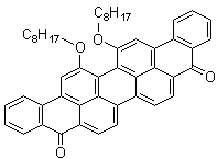 structure of CAS# 85652-50-2, Violanthrone 79;16,17-Bis(octyloxy)-anthra[9,1,2-cde]benzo[rst]pentaphene-5,10-dione