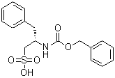 (betaS)-beta-[[(Phenylmethoxy)carbonyl]amino]benzenepropanesulfonic acid molecular structure (CAS 856570-20-2)
