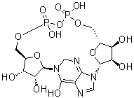 1-beta-D-Ribofuranosylinosine 5'-(trihydrogen diphosphate) intramol. P',5''-ester molecular structure (CAS 856702-89-1)