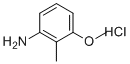 structure of CAS# 857195-15-4, 2-Methyl-3-Methoxyaniline hydrochlorIde;3-methoxy-2-methylaniline;hydrochloride