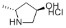 structure of CAS# 857651-11-7, (3R,5R)-5-Methylpyrrolidin-3-ol hydrochloride