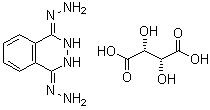 2,3-二氢-1,4-酞嗪二酮二腙左旋酒石酸盐分子结构 (CAS 85851-61-2)