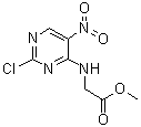 结构式 CAS# 859307-58-7, N-(2-氯-5-硝基-4-嘧啶基)甘氨酸甲酯