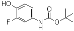 结构式 CAS# 859537-27-2, 4-(叔丁氧羰基氨基)-2-氟苯酚