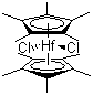 Bis(pentamethylcyclopentadienyl)hafnium dichloride molecular structure (CAS 85959-83-7)