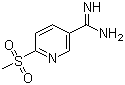 6-(Methylsulfonyl)-3-pyridinecarboximidamide molecular structure (CAS 859987-11-4)