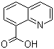 结构式 CAS# 86-59-9, 8-喹啉甲酸; 喹啉-8-羧酸
